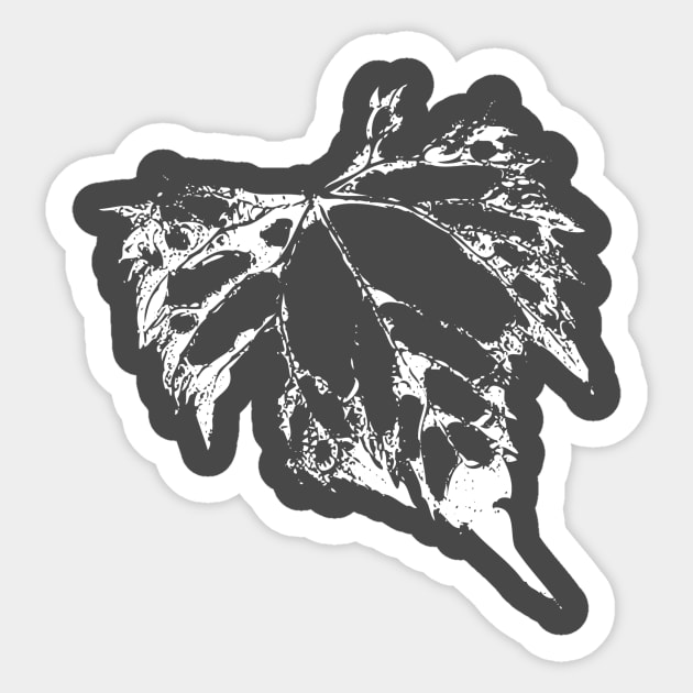 White Leaf Sticker by mynaito